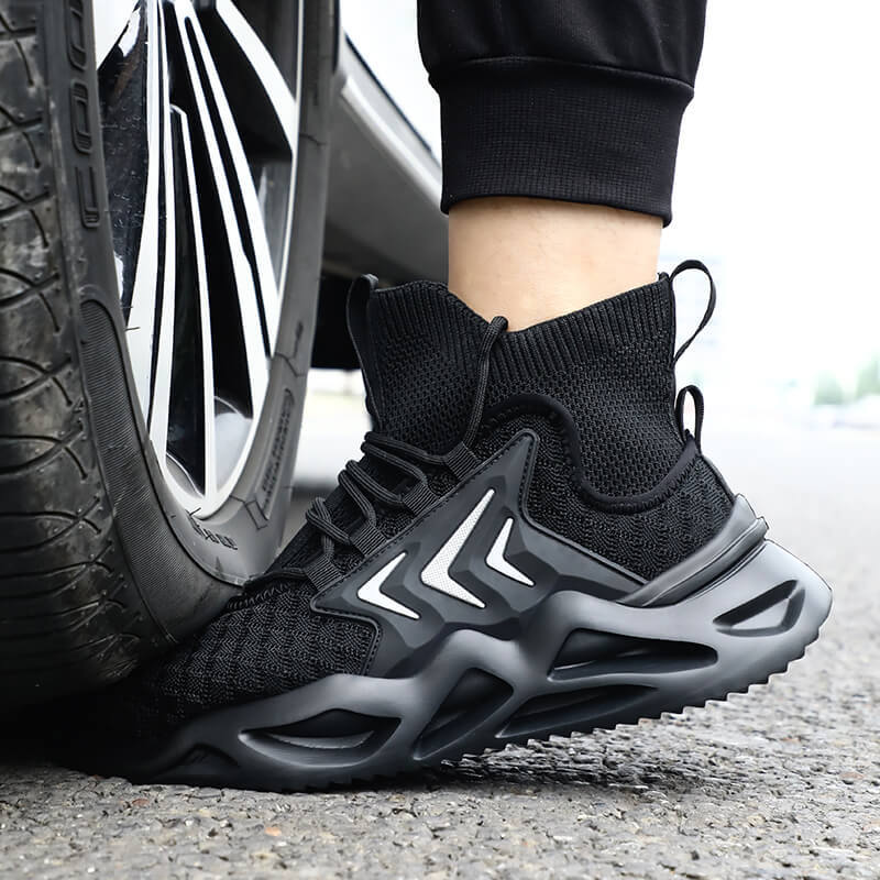 GUYISA 0238 Outdoor sports lightweight steel toe safety work shoes for men