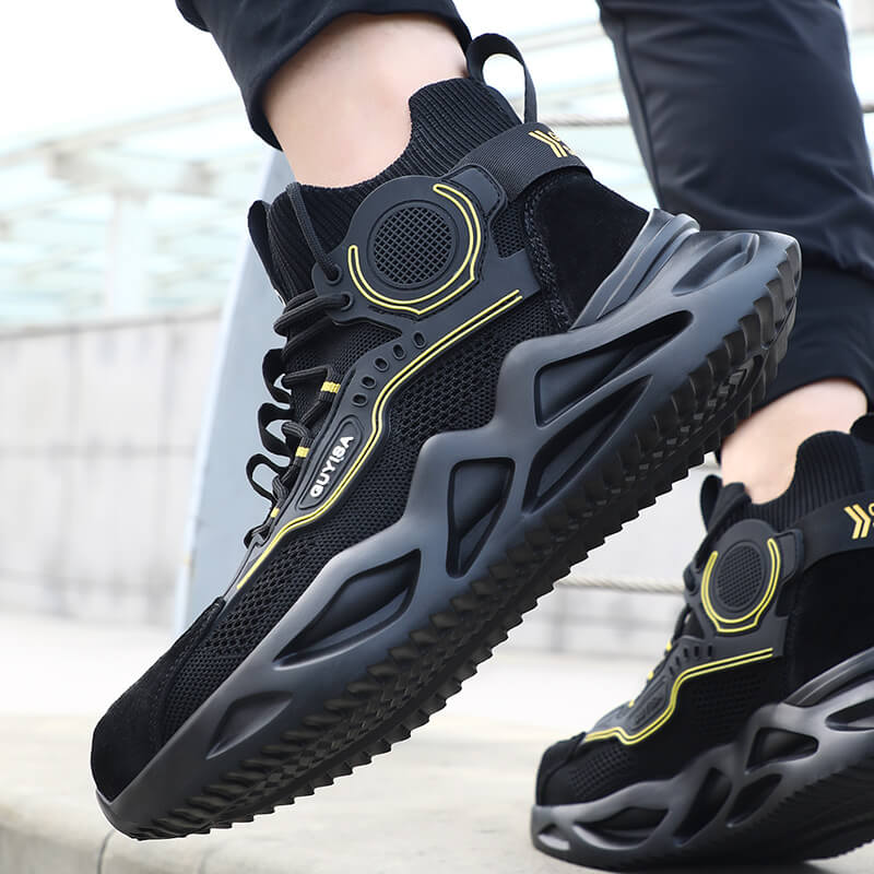 Super light and comfortable steel toe sneakers safety shoes for men