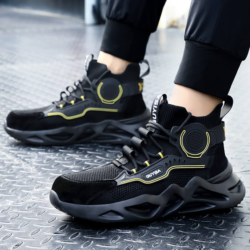 Super light and comfortable steel toe sneakers safety shoes for men