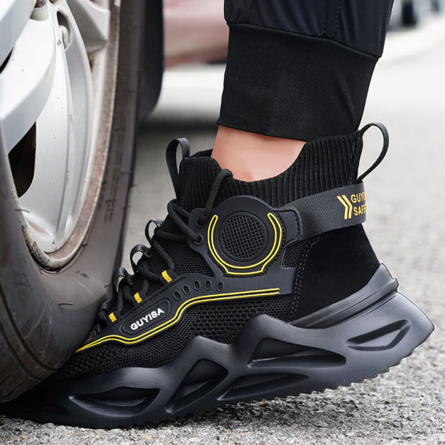 GUYISA 0251 Custom steel toe safety shoes are acceptable for outdoor sports