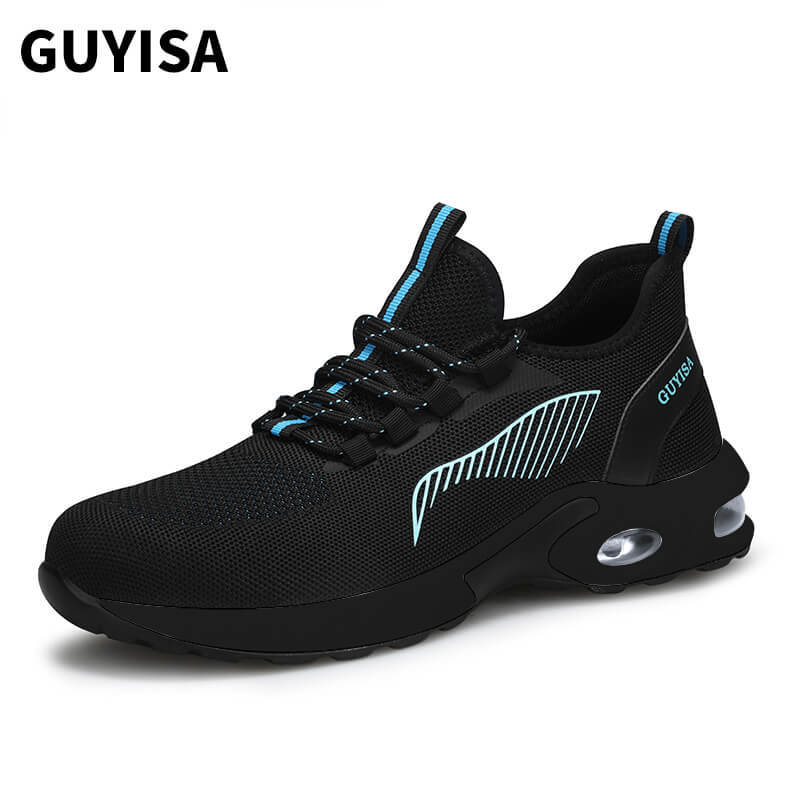 GUYISA 0231BK Fashion Lightweight PU Outsole Outdoor Sports Steel Toe Safety Shoes