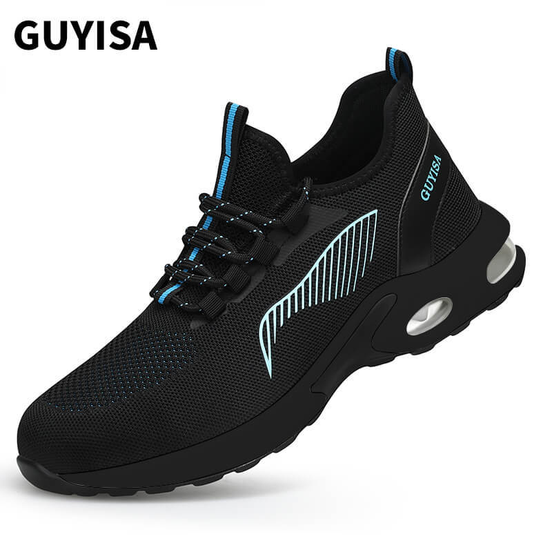 GUYISA 0231BK Fashion Lightweight PU Outsole Outdoor Sports Steel Toe Safety Shoes