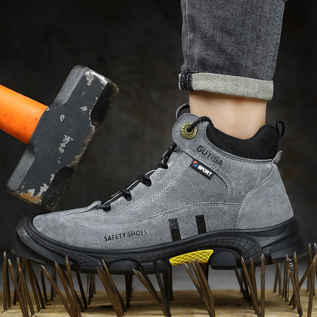 GUYISA 0270 Safety shoes with comfortable, breathable and wear-resistant rubber soles