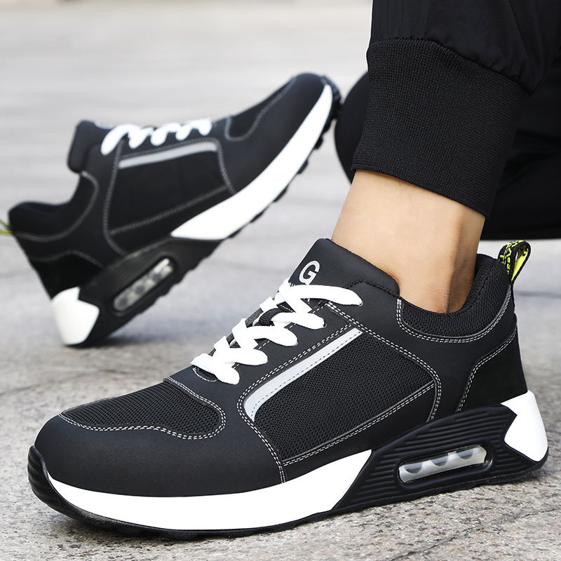 Super light comfortable wear resistant steel toe shoes boots