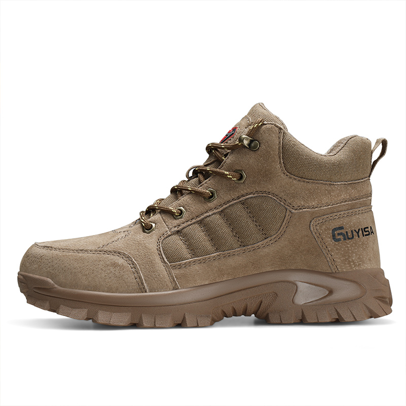 Suede and Mesh Breathable Stylish Steel Toe Safety Shoes comfortable