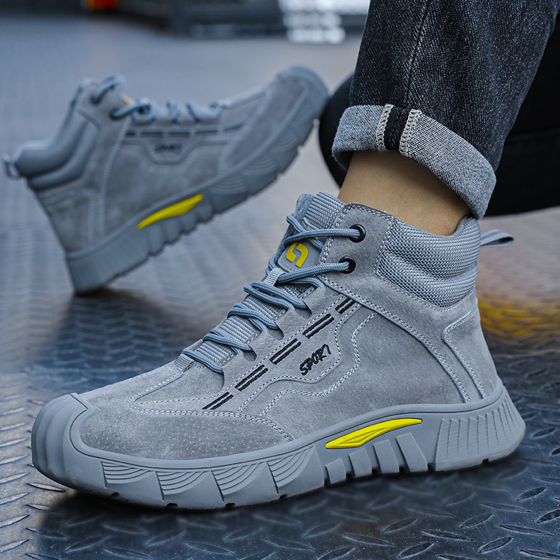 Fashionable wear-resistant steel toe shoes best work shoes