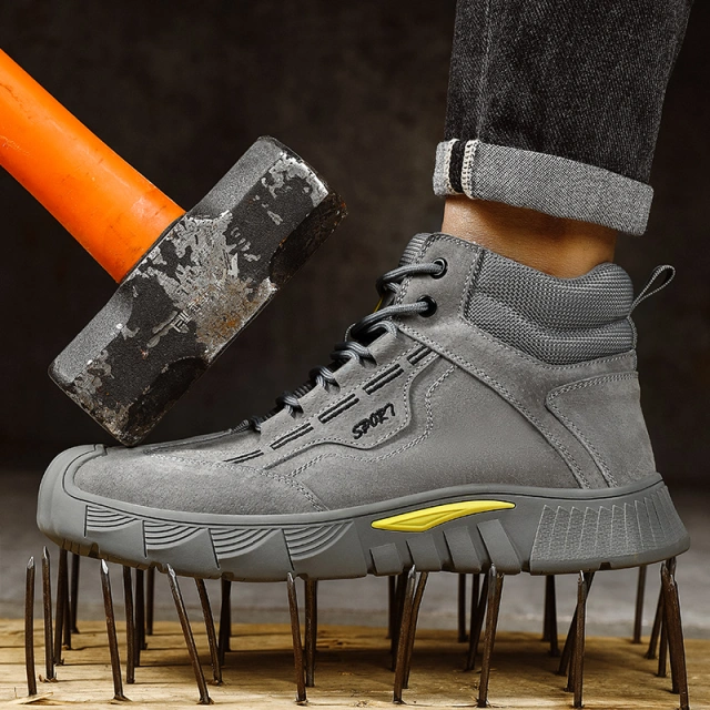Fashionable wear-resistant steel toe shoes best work shoes