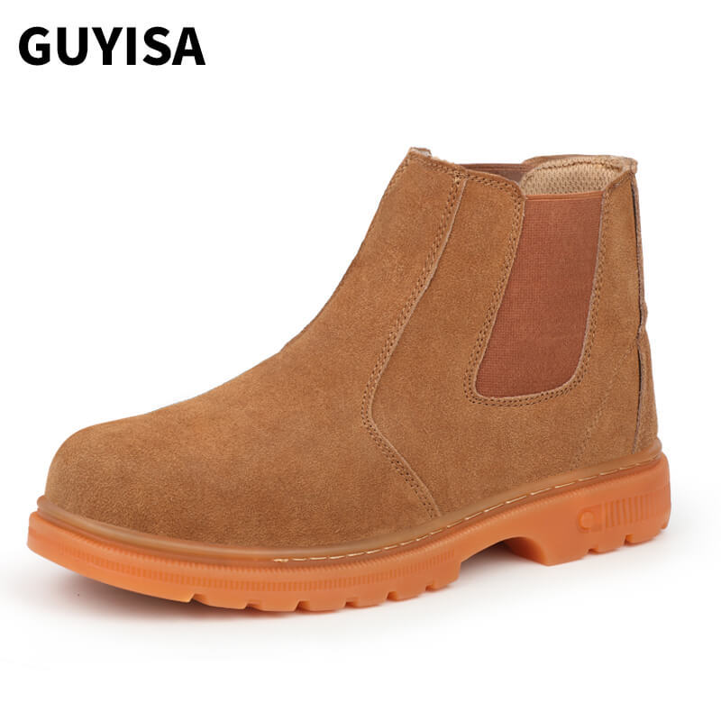 GUYISA welder shoes  safety shoes anti-smashing and anti-stab professional anti-scald