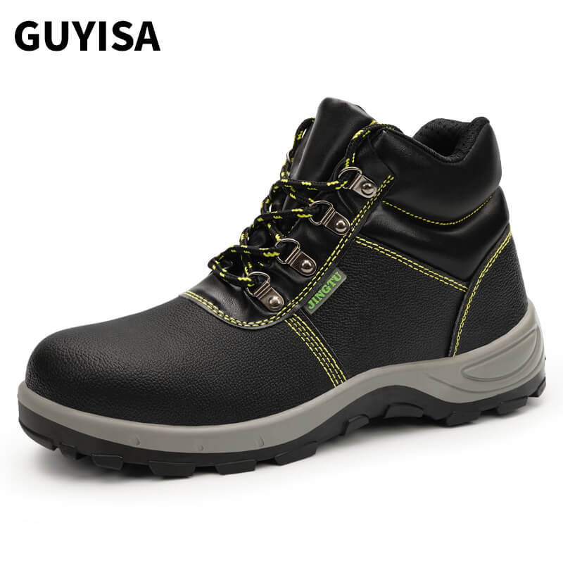 GUYISA New Fashion  Waterproof  Work Shoes  Steel Toe Boots For Men