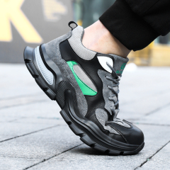 Can be customized fashion lightweight steel toe safety shoes