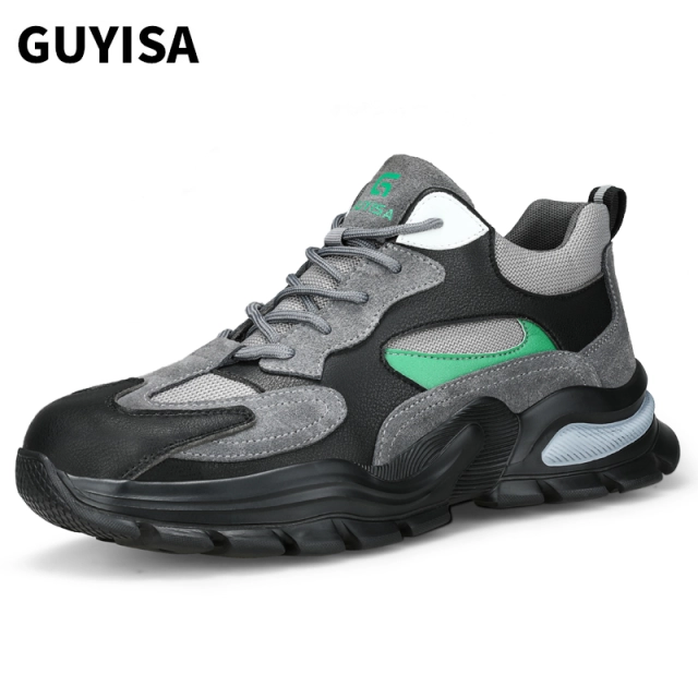 Can be customized fashion lightweight steel toe safety shoes