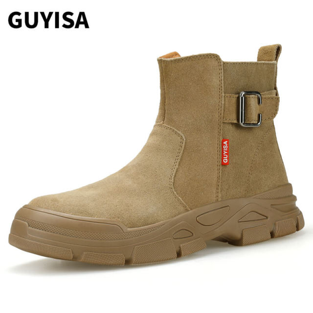 Welder safety boots Anti-scalding anti-velvet steel toe safety work boots
