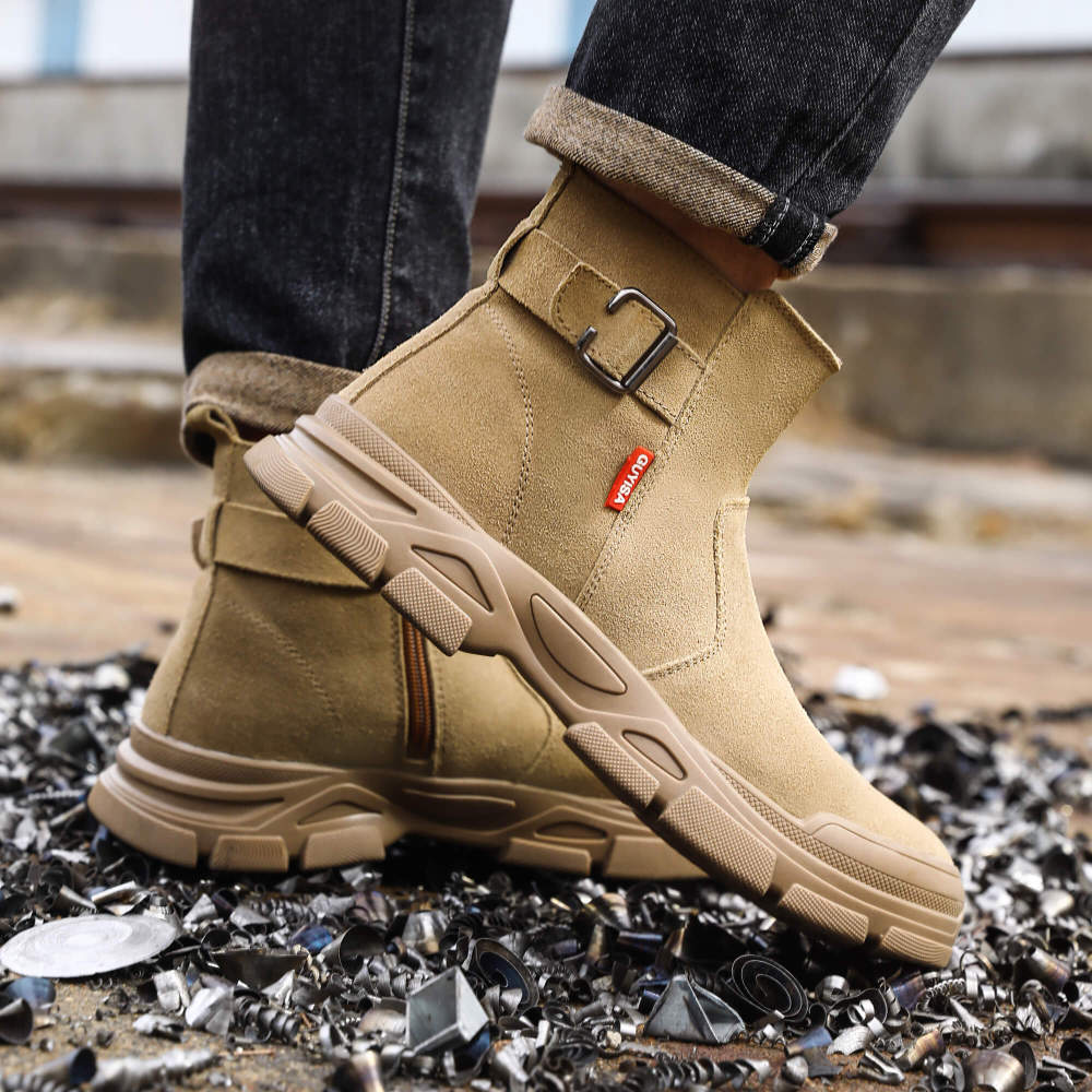Welder safety boots Anti-scalding anti-velvet steel toe safety work boots