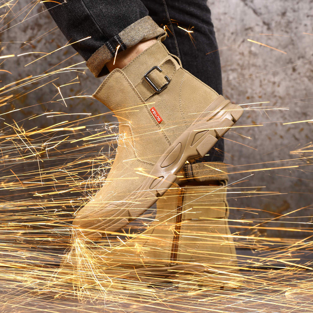 Welder safety boots Anti-scalding anti-velvet steel toe safety work boots