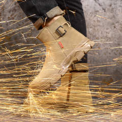 Welder safety boots Anti-scalding anti-velvet steel toe safety work boots