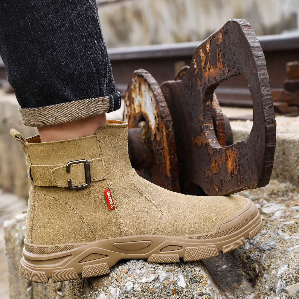 Welder safety boots Anti-scalding anti-velvet steel toe safety work boots
