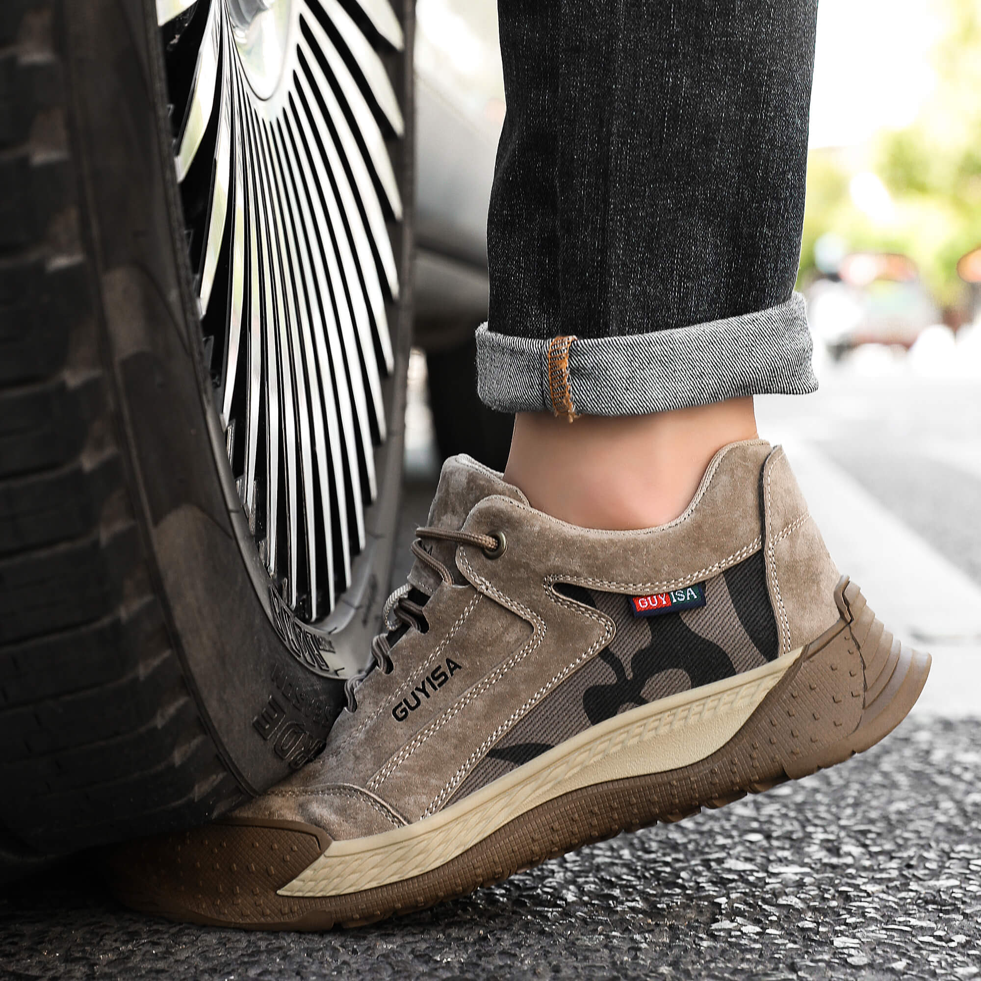 European standard safety shoes Super light steel toe safety shoes for men