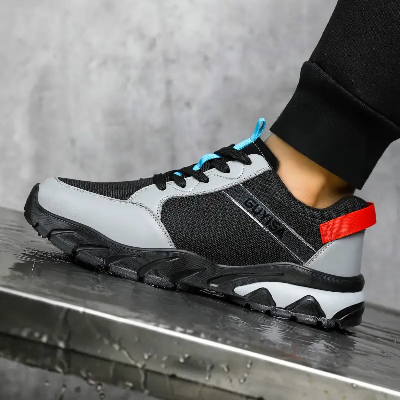 Lightweight air Cushion Breathable steel toe women's safety shoes