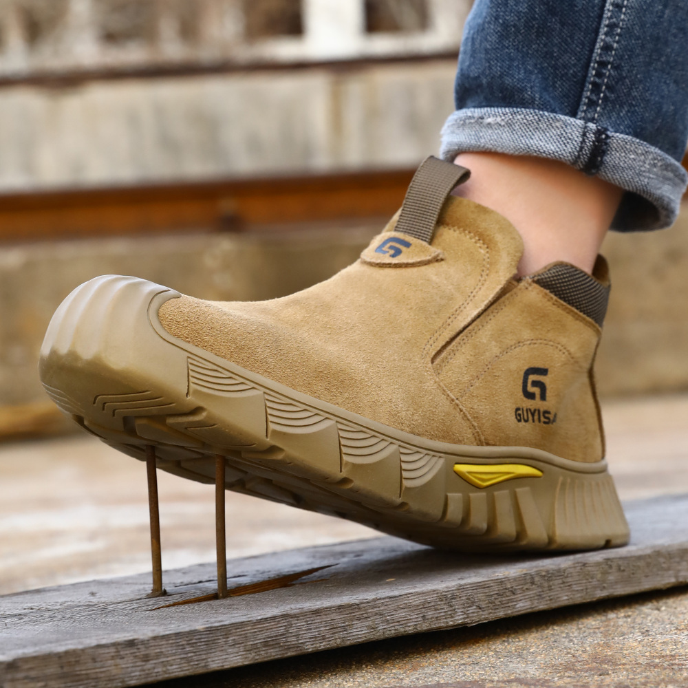 New safety boots Soft anti-scalding welder working steel toe safety boots