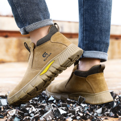 New safety boots Soft anti-scalding welder working steel toe safety boots