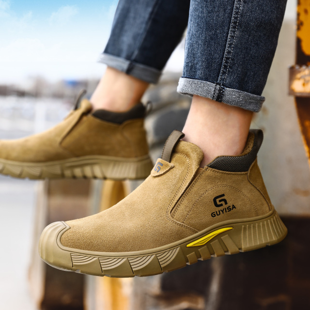 New safety boots Soft anti-scalding welder working steel toe safety boots