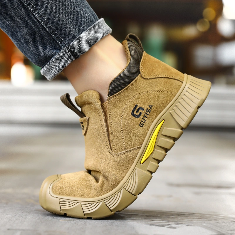 New safety boots Soft anti-scalding welder working steel toe safety boots