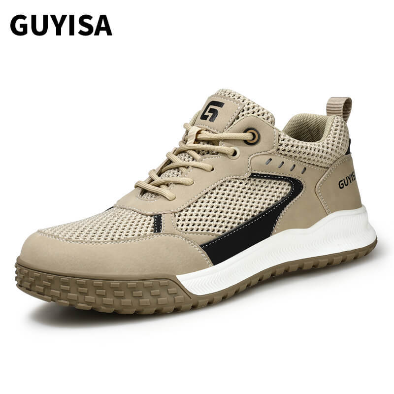 Men's safety shoes Non-slip rubber soled steel toe safety shoes