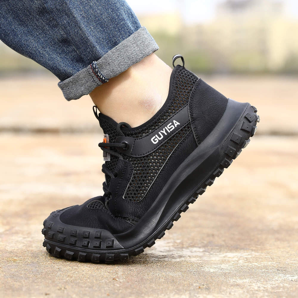 Men's safety shoes manufacturers direct European standard steel toe safety shoes