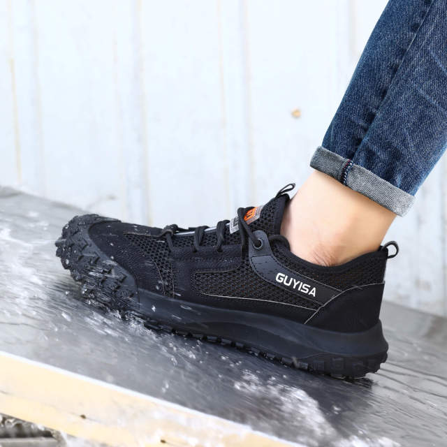 Men's safety shoes manufacturers direct European standard steel toe safety shoes