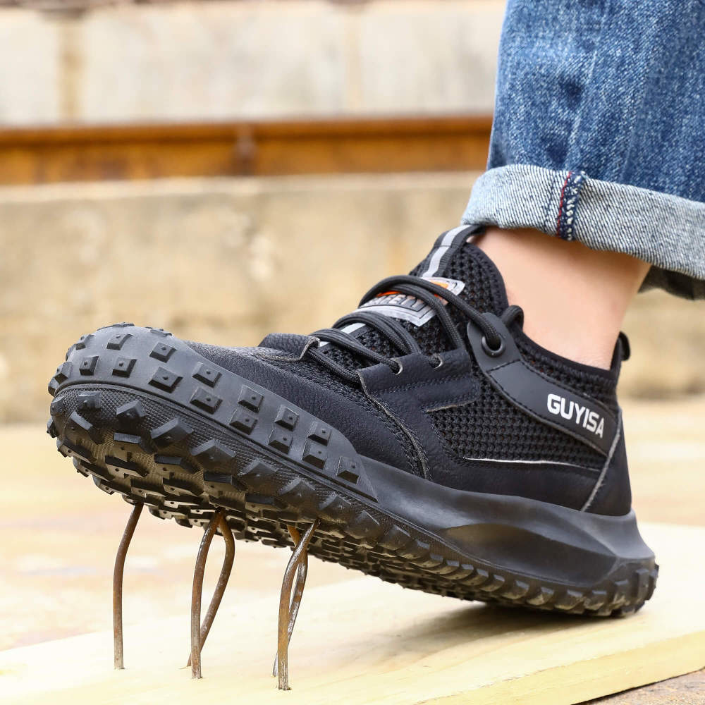 Men's safety shoes manufacturers direct European standard steel toe safety shoes
