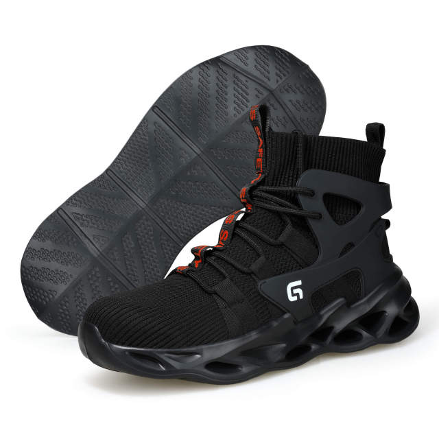 Lightweight safety shoes can accept custom European standard steel toe safety shoes