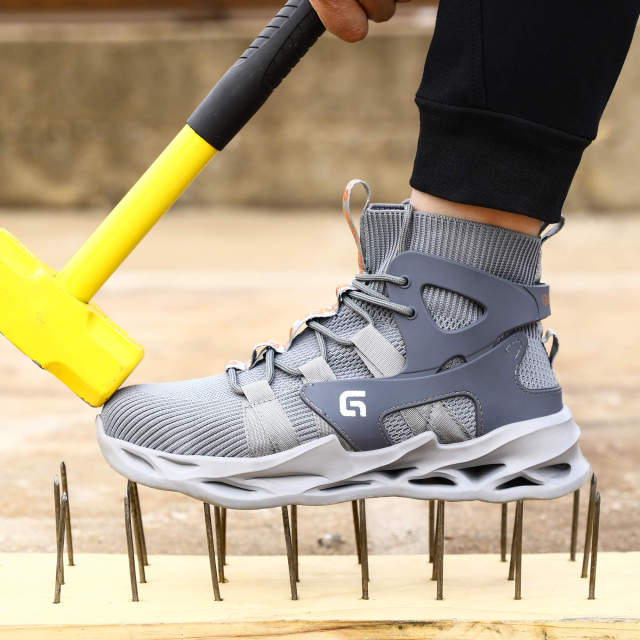 Sports safety shoes Light breathable European standard steel toe safety shoes