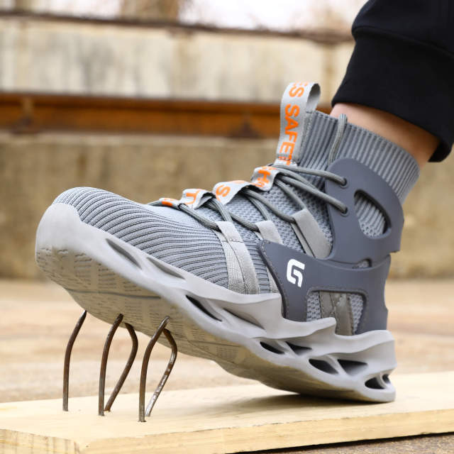 Sports safety shoes Light breathable European standard steel toe safety shoes