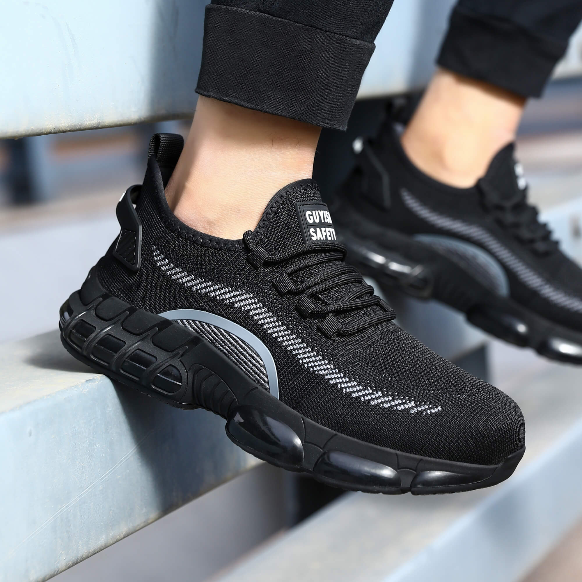 Factory direct safety shoes outdoor sports European standard steel toe safety shoes