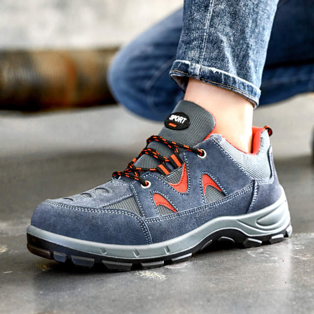 New safety shoes outdoor sports European standard steel toe safety shoes for men