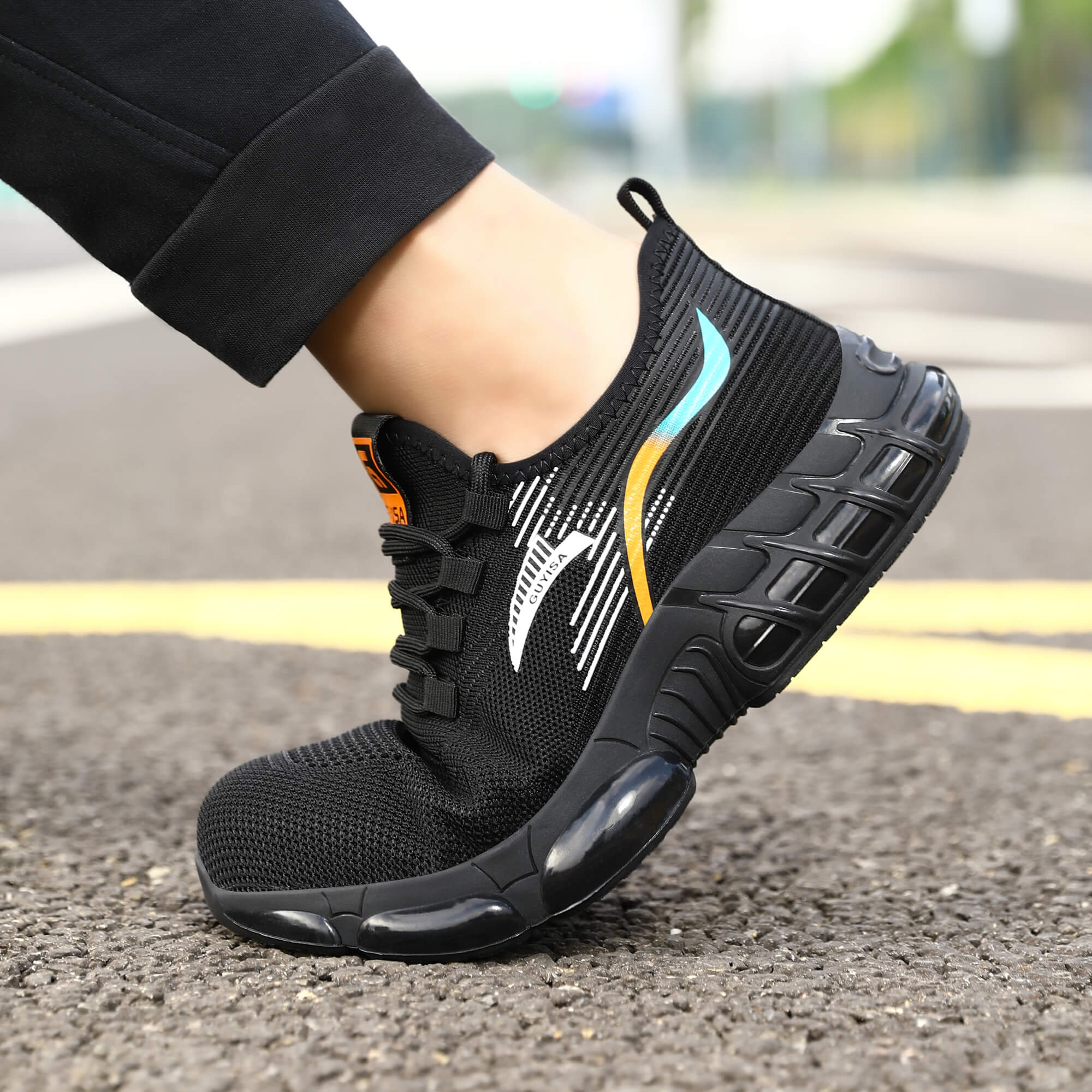 Men's safety shoes outdoor hiking European standard steel toe safety shoes