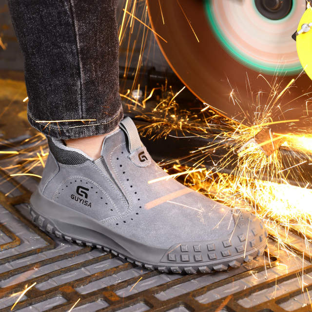 New safety shoes factory work anti-scalding European standard steel toe safety shoes