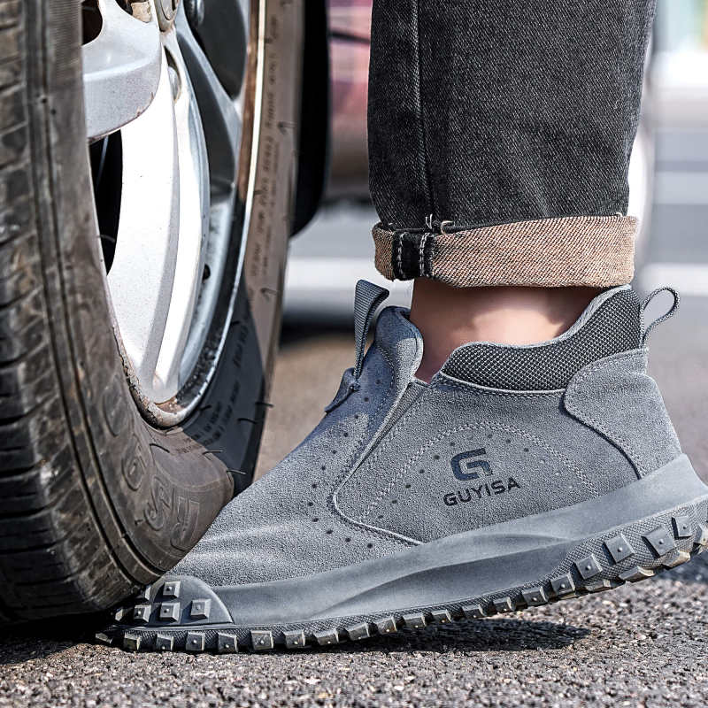 New safety shoes factory work anti-scalding European standard steel toe safety shoes