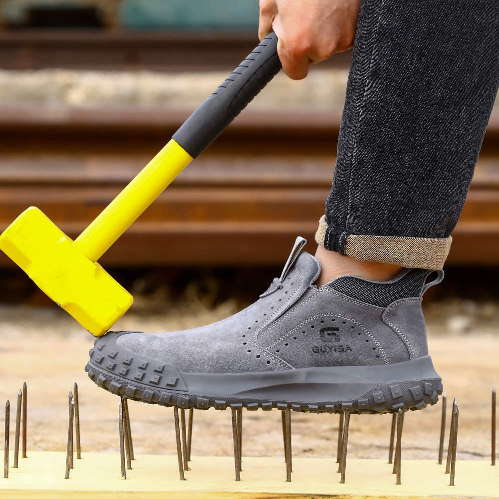 New safety shoes factory work anti-scalding European standard steel toe safety shoes
