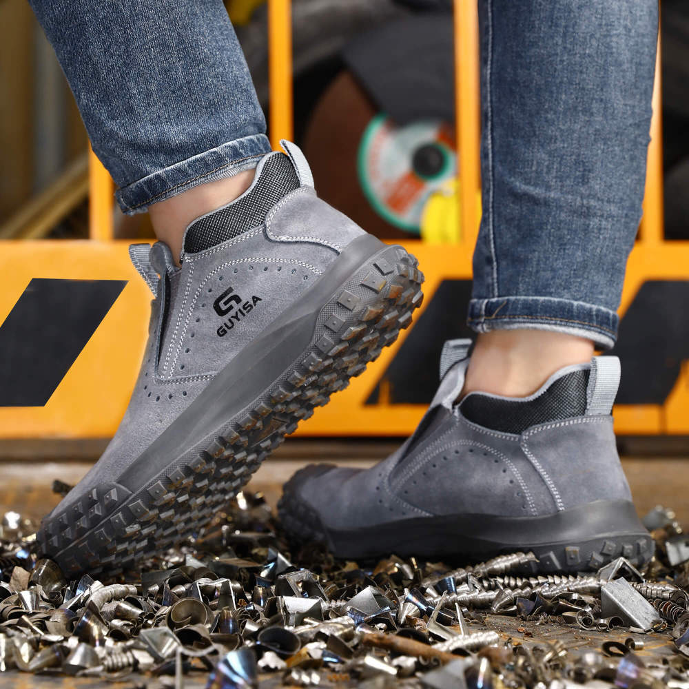 New safety shoes factory work anti-scalding European standard steel toe safety shoes