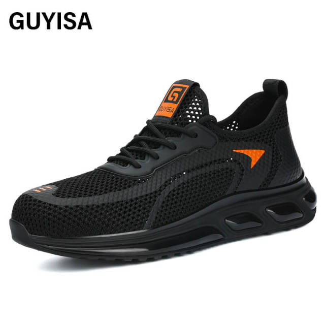 Breathable safety shoes Fashion European standard steel toe sports safety shoes
