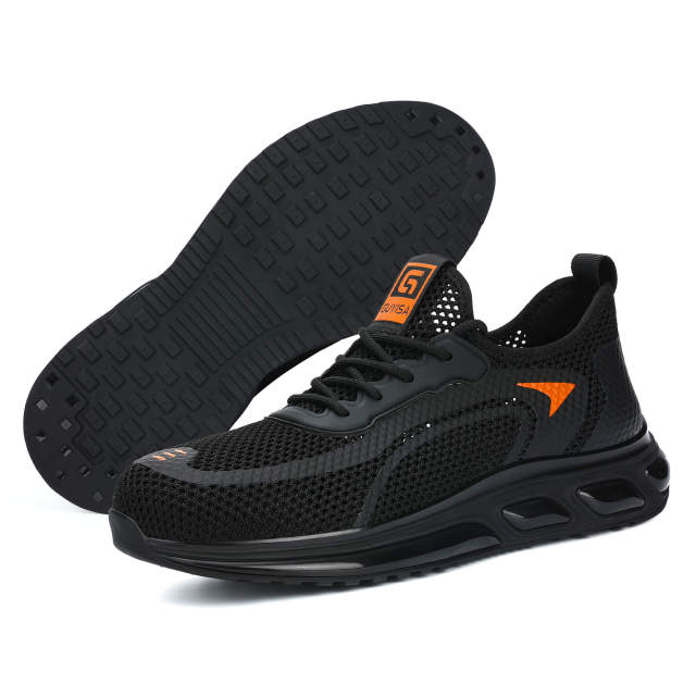 Breathable safety shoes Fashion European standard steel toe sports safety shoes