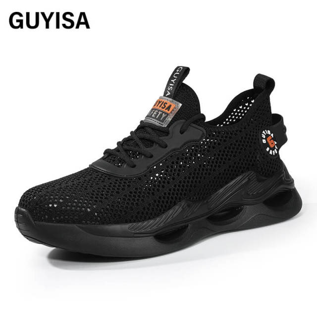 Summer safety shoes European standard steel toe ultra light safety shoes