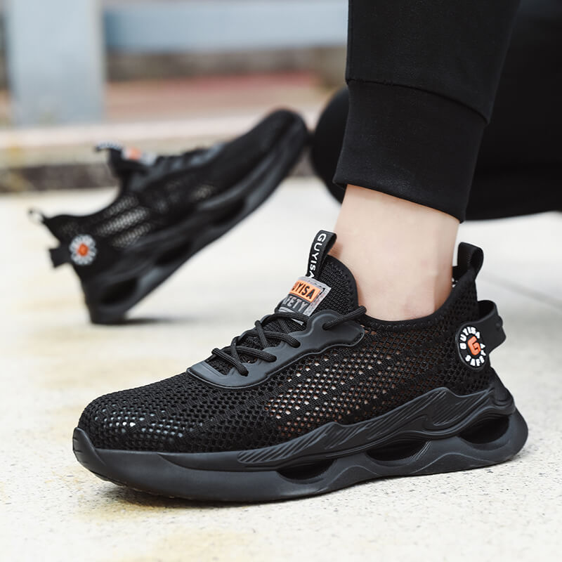 Fashion safety shoes European standard steel toe ultra light safety shoes