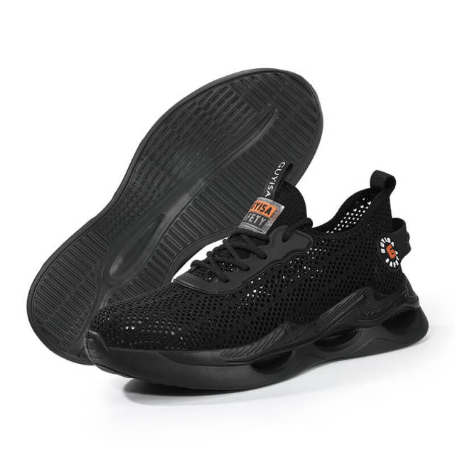 Summer safety shoes European standard steel toe ultra light safety shoes