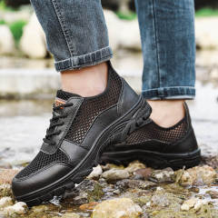 Non-slip safety shoes European standard steel toe breathable safety shoes