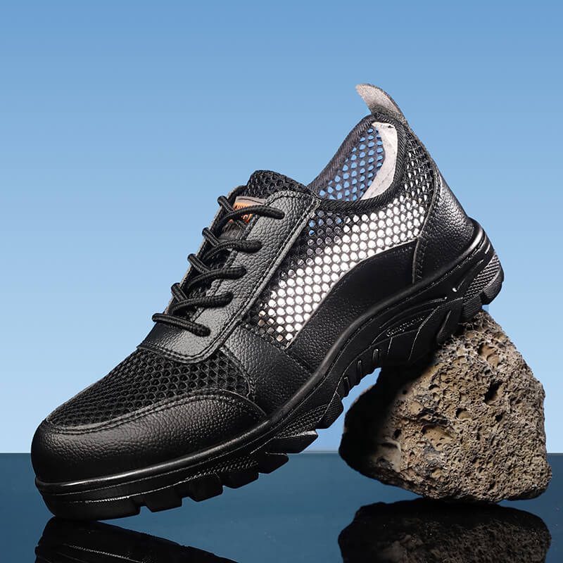 Non-slip safety shoes European standard steel toe breathable safety shoes