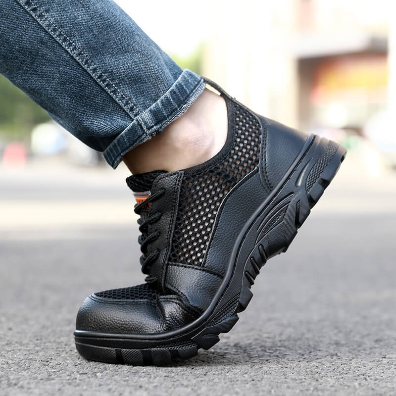 Non-slip safety shoes European standard steel toe breathable safety shoes