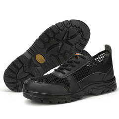 Non-slip safety shoes European standard steel toe breathable safety shoes
