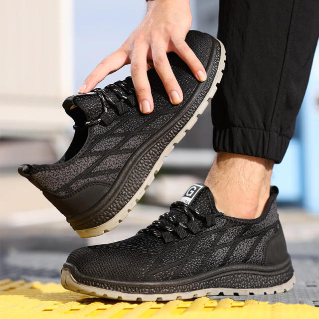 Anti-puncture safety shoes European standard steel toe safety work shoes
